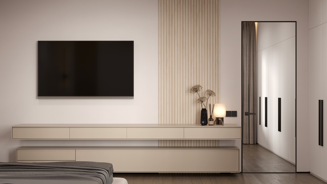 Зеркальные двери скрытого монтажа: особенности и конструкция