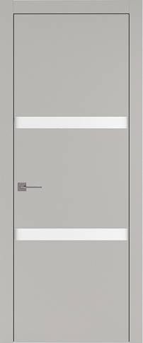 Дверь Tivoli / Тиволи В-4 Серая эмаль (RAL 7047) без стекла