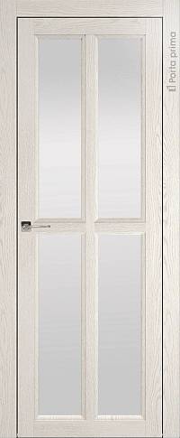 Дверь Sorrento И4 Белый ясень nano-flex со стеклом