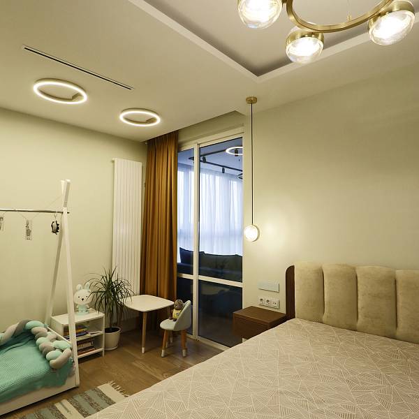 Проект трехкомнатной квартиры для семьи с двумя детьми. Дизайнер Шуклина Мария - фото 7