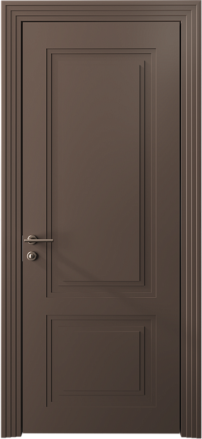 Межкомнатная дверь Dinastia Neo Classic Scalino, цвет - Коричневый Тик эмаль (RAL 050-50-10), Без стекла (ДГ)
