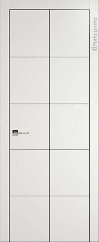 Дверь Tivoli Д-2 Книжка Бежевая эмаль (RAL 9010) без стекла