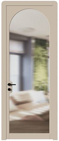 Дверь Luna Moderno / Луна Модерно Бежевый Мел эмаль (RAL 075-80-10) со стеклом