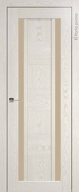 Межкомнатная дверь Palazzo, цвет - Белый ясень (nano-flex), Без стекла (ДГ)
