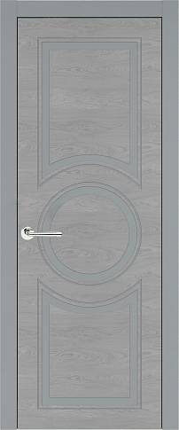 Дверь Ravenna Neo Classic / Равенна Нео Классик Серебристо-серая эмаль по шпону (RAL 7045) без стекла