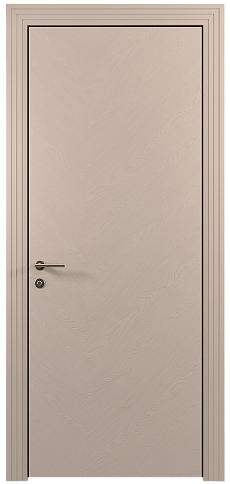 Дверь Tivoli Л-1 Грязный Белый эмаль по шпону (RAL 070-90-05) без стекла