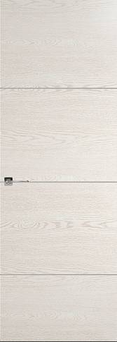 Дверь Tivoli Г-2 Невидимка Белый ясень nano-flex без стекла