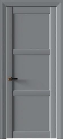 Дверь Milano Neo Classic Decoro Серебристо-серая эмаль (RAL 7045) без стекла
