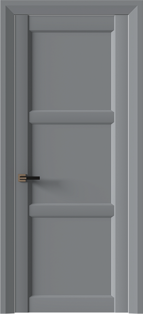 Межкомнатная дверь Milano Neo Classic Decoro, Без стекла (ДГ), цвет - Серебристо-серая эмаль (RAL 7045)
