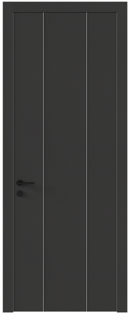 Межкомнатная дверь Tivoli / Тиволи Б-1, Без стекла (ДГ), цвет - Диамант серый