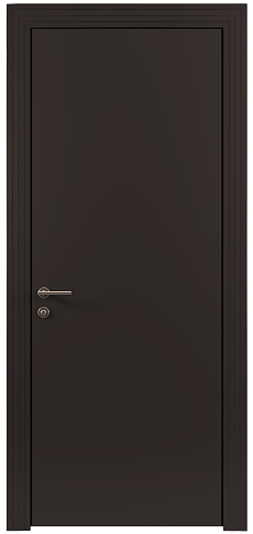 Дверь Tivoli К-1 Чёрный Базальт эмаль по шпону (RAL 040-30-05) без стекла