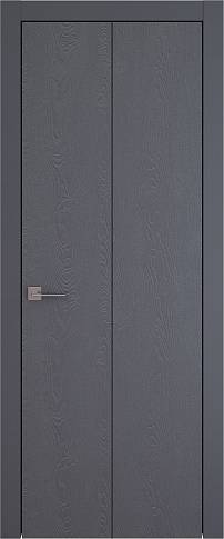 Дверь Tivoli А-1 Книжка Графитово-серая эмаль по шпону (RAL 7024) без стекла