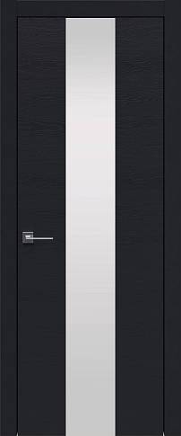 Дверь Tivoli Ж-5 Черная эмаль по шпону (RAL 9004) со стеклом