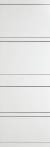 Дверь Tivoli Е-2 Invisible Белая эмаль (RAL 9003) без стекла