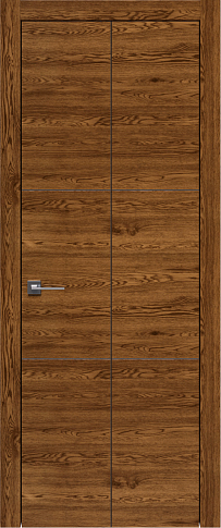 Дверь Tivoli В-2 Книжка Дуб коньяк без стекла