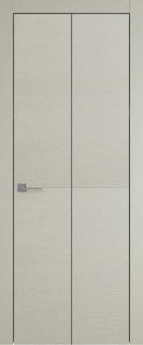 Дверь Tivoli Б-2 Книжка Серо-оливковая эмаль по шпону (RAL 7032) без стекла