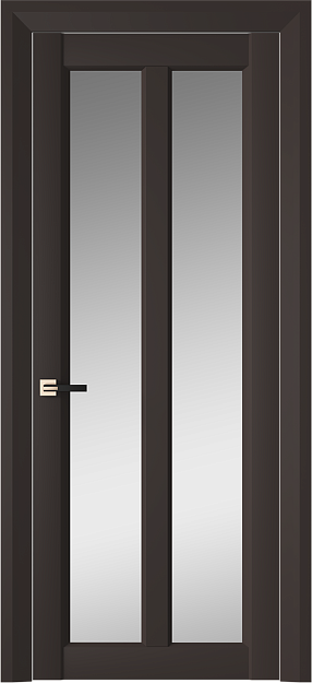 Межкомнатная дверь Prato Neo Classic Decoro / Прато Нео Классик Декоро, Со стеклом (ДО), цвет - Чёрный Базальт эмаль (RAL 040-30-05)