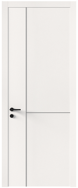 Межкомнатная дверь Tivoli / Тиволи Г-1, Без стекла (ДГ), цвет - Белоснежная мягкая шагрень