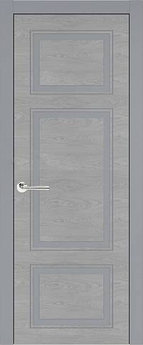 Дверь Siena Neo Classic / Сиена Нео Классик Серебристо-серая эмаль по шпону (RAL 7045) без стекла