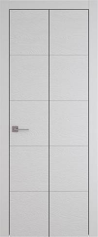 Дверь Tivoli Д-2 Книжка Серая эмаль по шпону (RAL 7047) без стекла