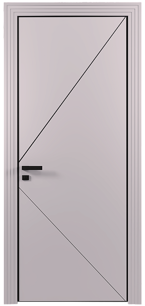 Межкомнатная дверь Pala / Пала, Без стекла (ДГ), цвет - Серый Флокс эмаль (RAL 358-71-02)