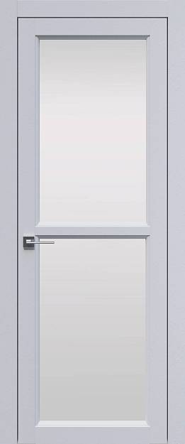 Межкомнатная дверь Sorrento-R В1, цвет - Белый ST, Со стеклом (ДО)