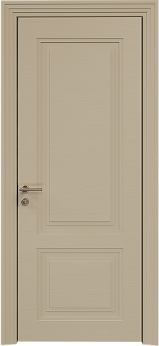 Дверь Dinastia Neo Classic Scalino Серое Льняное волокно эмаль по шпону (RAL 075-70-10) без стекла
