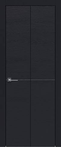 Дверь Tivoli Б-2 Книжка Черная эмаль по шпону (RAL 9004) без стекла