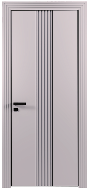 Межкомнатная дверь Pilastro / Пиластро, Без стекла (ДГ), цвет - Серый Флокс эмаль (RAL 358-71-02)