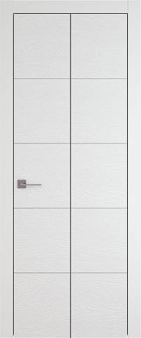 Дверь Tivoli Д-2 Книжка Белая эмаль по шпону (RAL 9003) без стекла