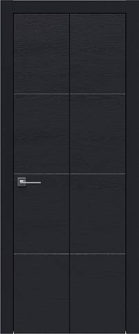Дверь Tivoli Г-2 Книжка Черная эмаль по шпону (RAL 9004) без стекла