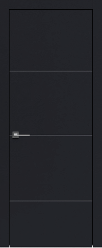 Дверь Tivoli Г-2 Черная эмаль (RAL 9004) без стекла