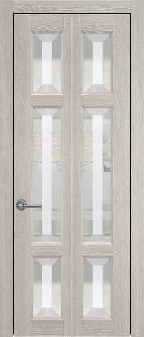 Дверь Siena Porta Classic / Сиена Порта Классик Книжка Серый дуб со стеклом
