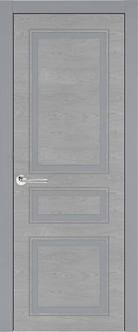 Дверь Imperia-R Neo Classic / Империя-Р Нео Классик Серебристо-серая эмаль по шпону (RAL 7045) без стекла