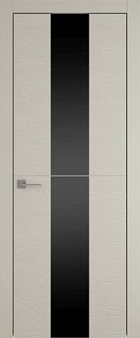 Дверь Tivoli Ж-3 Серо-оливковая эмаль по шпону (RAL 7032) со стеклом