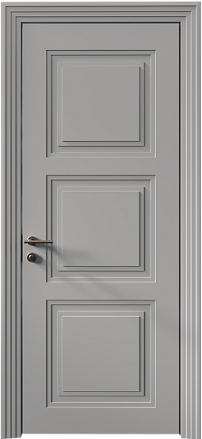 Дверь Milano Neo Classic Scalino Серая эмаль (RAL 7047) без стекла