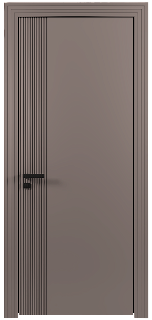 Межкомнатная дверь Sinistro, Без стекла (ДГ), цвет - Серая стяжка эмаль (RAL 060-60-05)