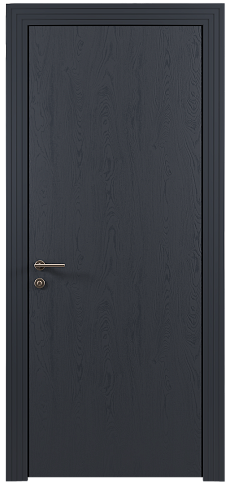 Дверь Tivoli А-1 Графитово-серая эмаль по шпону (RAL 7024) без стекла