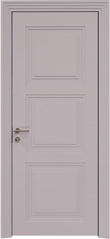 Дверь Milano Neo Classic Scalino Серый Флокс эмаль по шпону (RAL 358-71-02) без стекла