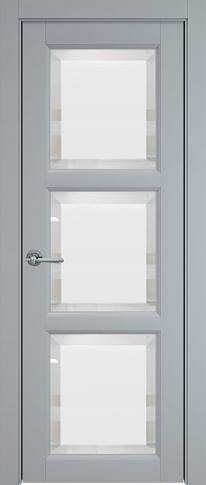 Дверь Milano Porta Classic / Милано Порта Классик Серебристо-серая эмаль (RAL 7045) со стеклом