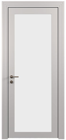 Дверь Tivoli З-1 Серая эмаль (RAL 7047) со стеклом