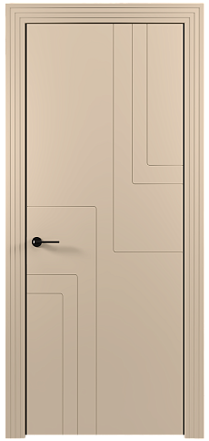 Дверь Futuro Moderno Бежевый Мел эмаль (RAL 075-80-10) без стекла