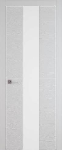 Дверь Tivoli Ж-3 Серая эмаль по шпону (RAL 7047) со стеклом