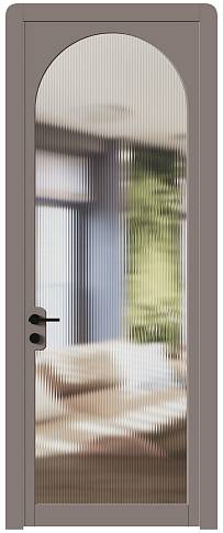 Дверь Luna Moderno / Луна Модерно Теплый Серый эмаль (RAL 040-60-05) со стеклом