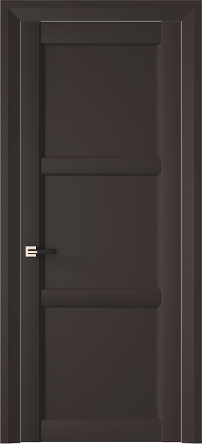 Межкомнатная дверь Milano Neo Classic Decoro, Без стекла (ДГ), цвет - Чёрный Базальт эмаль (RAL 040-30-05)