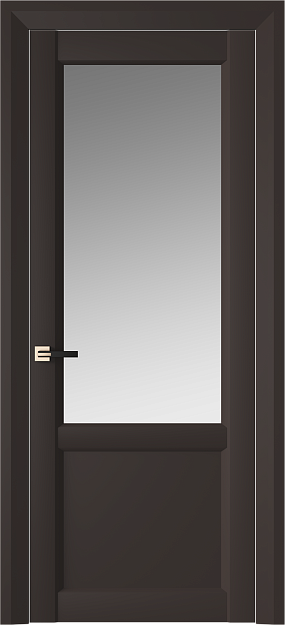 Межкомнатная дверь Dinastia Neo Classic Decoro / Династия Нео Классик Декоро, Со стеклом (ДО), цвет - Чёрный Базальт эмаль (RAL 040-30-05)
