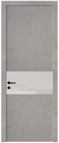 Дверь Tivoli Е-4 Белый камень со стеклом