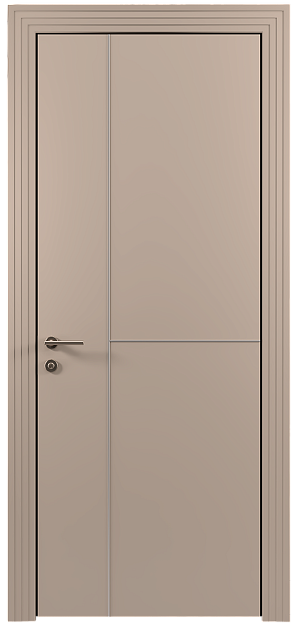 Межкомнатная дверь Tivoli Г-1, цвет - Бежевое Ядро Миндаля эмаль (RAL 070-85-05), Без стекла (ДГ)