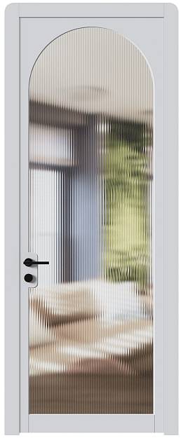 Межкомнатная дверь Luna, Со стеклом (ДО), цвет - Серая эмаль (RAL 7047)