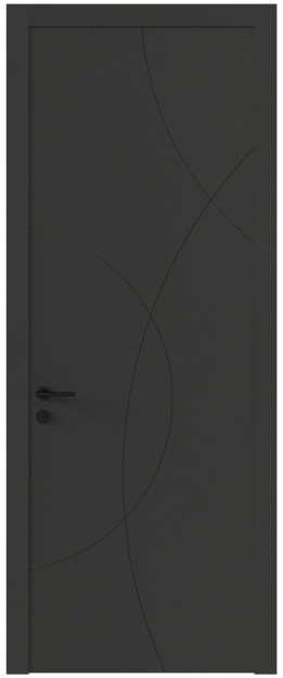 Межкомнатная дверь Tivoli / Тиволи Б-5, Без стекла (ДГ), цвет - Диамант серый